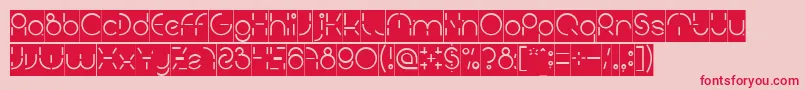 PEOPLE QUARK Inverse Font – Red Fonts on Pink Background