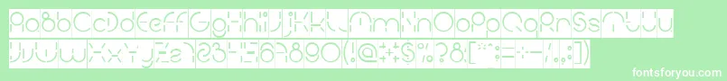 PEOPLE QUARK Inverse-Schriftart – Weiße Schriften auf grünem Hintergrund