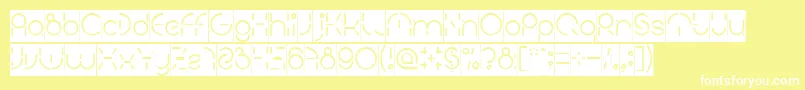 PEOPLE QUARK Inverse Font – White Fonts on Yellow Background