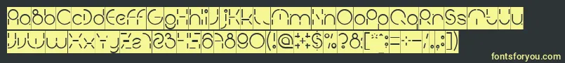 PEOPLE QUARK Inverse Font – Yellow Fonts on Black Background