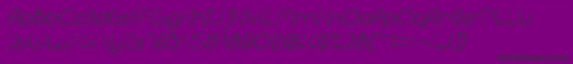 PEOPLE QUARK Italic Font – Black Fonts on Purple Background