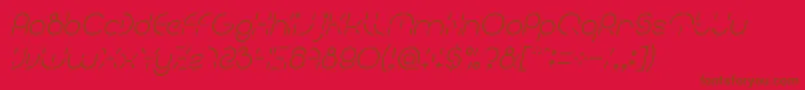 fuente PEOPLE QUARK Italic – Fuentes Marrones Sobre Fondo Rojo