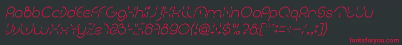fuente PEOPLE QUARK Italic – Fuentes Rojas Sobre Fondo Negro
