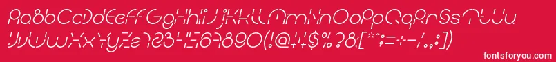 fuente PEOPLE QUARK Italic – Fuentes Blancas Sobre Fondo Rojo