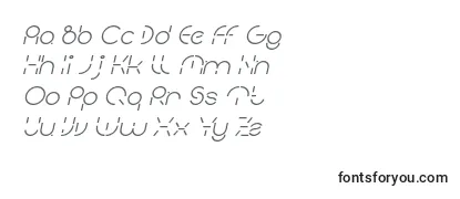 Schriftart PEOPLE QUARK Italic