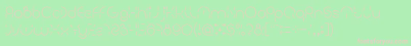 PEOPLE QUARK Light Font – Pink Fonts on Green Background