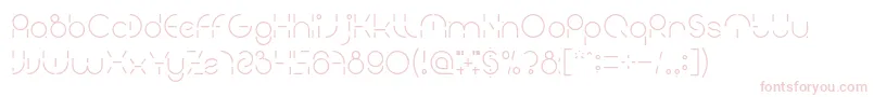 PEOPLE QUARK Light Font – Pink Fonts on White Background