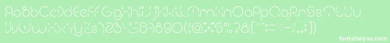 PEOPLE QUARK Light Font – White Fonts on Green Background