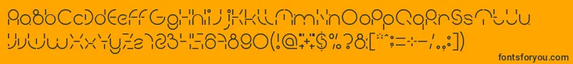 PEOPLE QUARK Font – Black Fonts on Orange Background