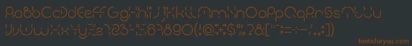 PEOPLE QUARK-fontti – ruskeat fontit mustalla taustalla