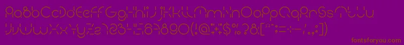 PEOPLE QUARK Font – Brown Fonts on Purple Background