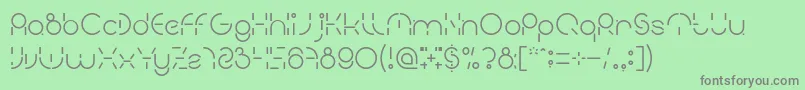 PEOPLE QUARK Font – Gray Fonts on Green Background