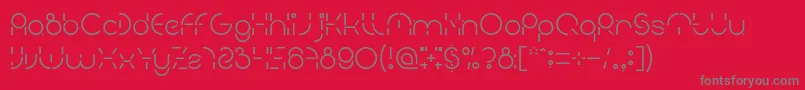 PEOPLE QUARK Font – Gray Fonts on Red Background