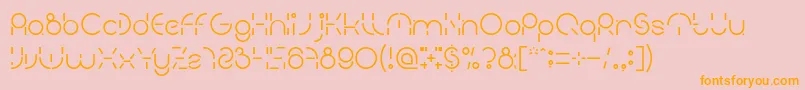 PEOPLE QUARK Font – Orange Fonts on Pink Background