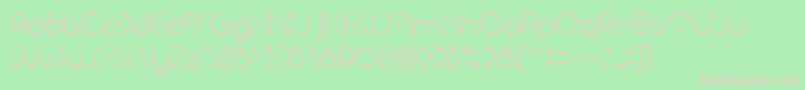 PEOPLE QUARK-fontti – vaaleanpunaiset fontit vihreällä taustalla