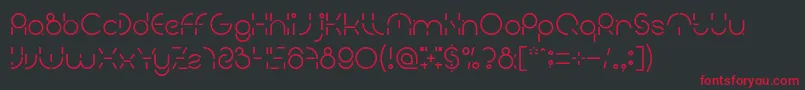 PEOPLE QUARK Font – Red Fonts on Black Background