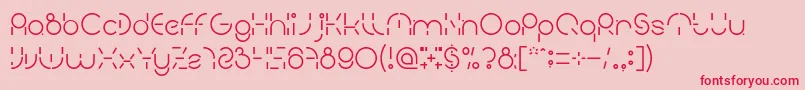 PEOPLE QUARK Font – Red Fonts on Pink Background