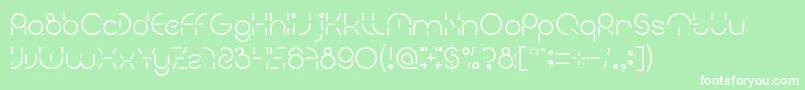 PEOPLE QUARK Font – White Fonts on Green Background