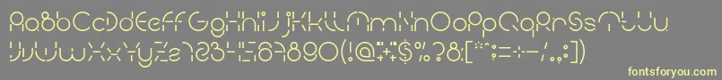 PEOPLE QUARK Font – Yellow Fonts on Gray Background