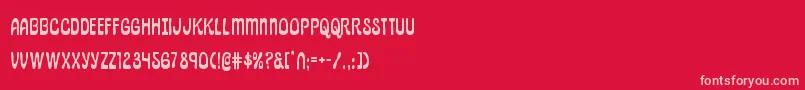 pepperland Font – Pink Fonts on Red Background