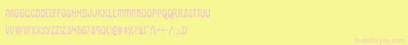 pepperland Font – Pink Fonts on Yellow Background