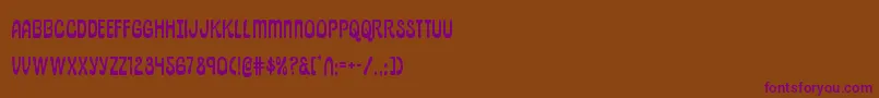 pepperland Font – Purple Fonts on Brown Background