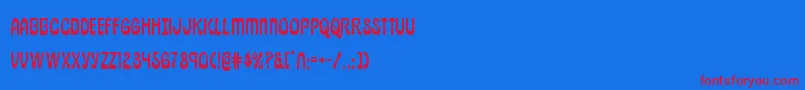 pepperland Font – Red Fonts on Blue Background