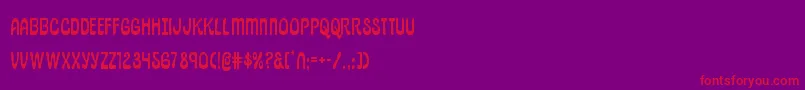 pepperland Font – Red Fonts on Purple Background