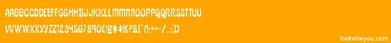 pepperland Font – White Fonts on Orange Background