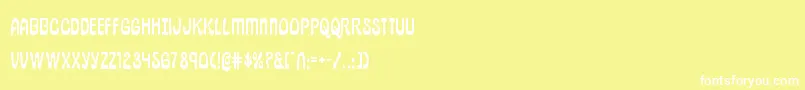Czcionka pepperland – białe czcionki na żółtym tle
