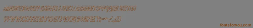 pepperland3dital-Schriftart – Braune Schriften auf grauem Hintergrund