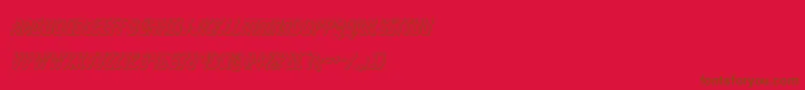 pepperland3dital Font – Brown Fonts on Red Background