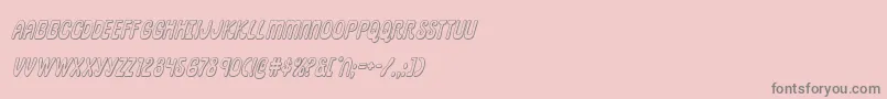 pepperland3dital-Schriftart – Graue Schriften auf rosa Hintergrund