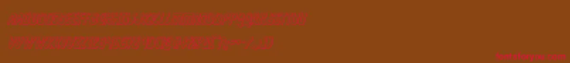 pepperland3dital Font – Red Fonts on Brown Background