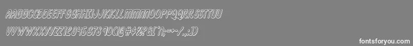 pepperland3dital Font – White Fonts on Gray Background