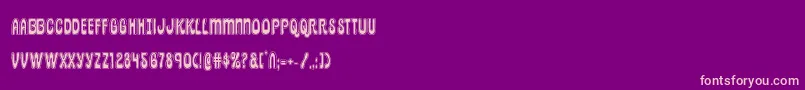 pepperlandacad Font – Pink Fonts on Purple Background
