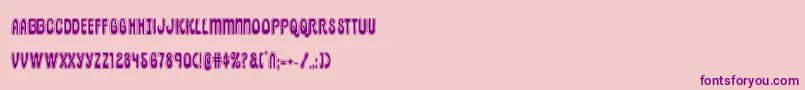 pepperlandacad Font – Purple Fonts on Pink Background