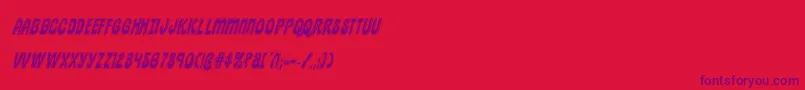 pepperlandacadital Font – Purple Fonts on Red Background