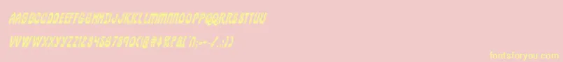 pepperlandacadital Font – Yellow Fonts on Pink Background