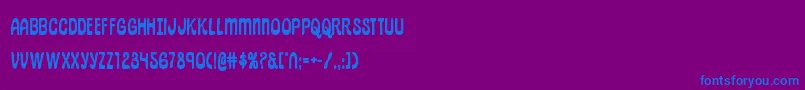 pepperlandbold Font – Blue Fonts on Purple Background
