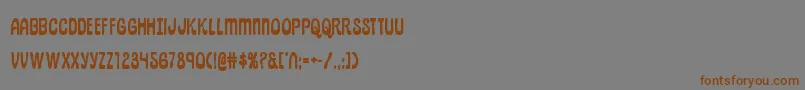 pepperlandbold-Schriftart – Braune Schriften auf grauem Hintergrund