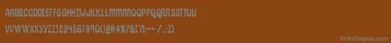 pepperlandbold-Schriftart – Graue Schriften auf braunem Hintergrund