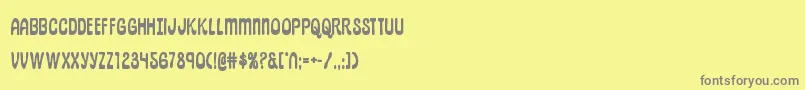 pepperlandbold Font – Gray Fonts on Yellow Background