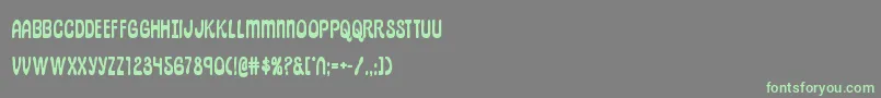 Шрифт pepperlandbold – зелёные шрифты на сером фоне