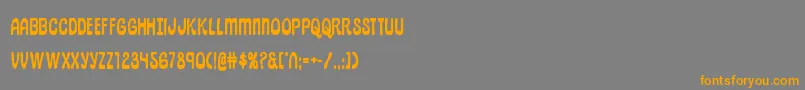 pepperlandbold Font – Orange Fonts on Gray Background