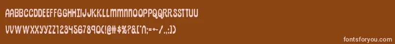 pepperlandbold Font – Pink Fonts on Brown Background