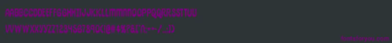 pepperlandbold Font – Purple Fonts on Black Background