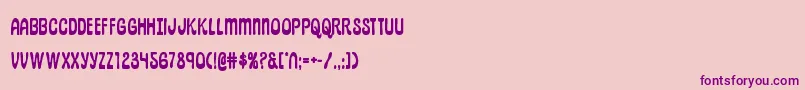 pepperlandbold Font – Purple Fonts on Pink Background