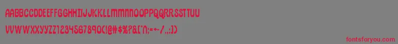pepperlandbold-fontti – punaiset fontit harmaalla taustalla