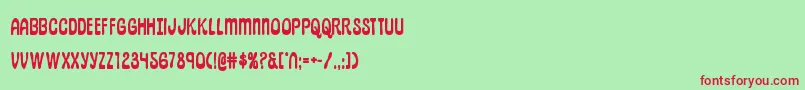 pepperlandbold Font – Red Fonts on Green Background